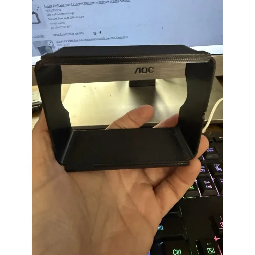 Camera Sun Shade Hood for Canon C200 Cinema - Professional Video Accessory